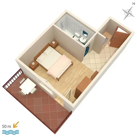 Apartament By The Sea Brela, Makarska - 2718 Brela